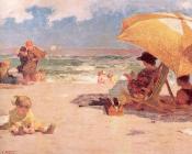 At the Seaside - 爱德华·亨利·波特哈斯特